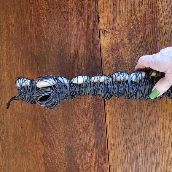 Cross Handcrafted with thick Wire and Stones - Picture 13 of 14